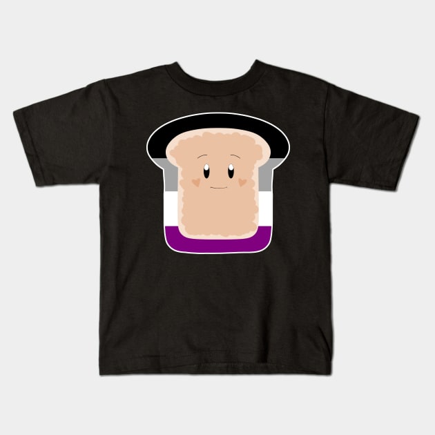Asexual Pride Toast Kids T-Shirt by celestialuka
